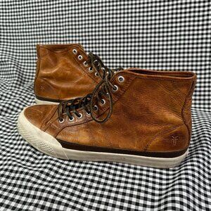 Frye Brown Leather Hi-Top High Laced Men's Western Sneaker Shoe Size 11